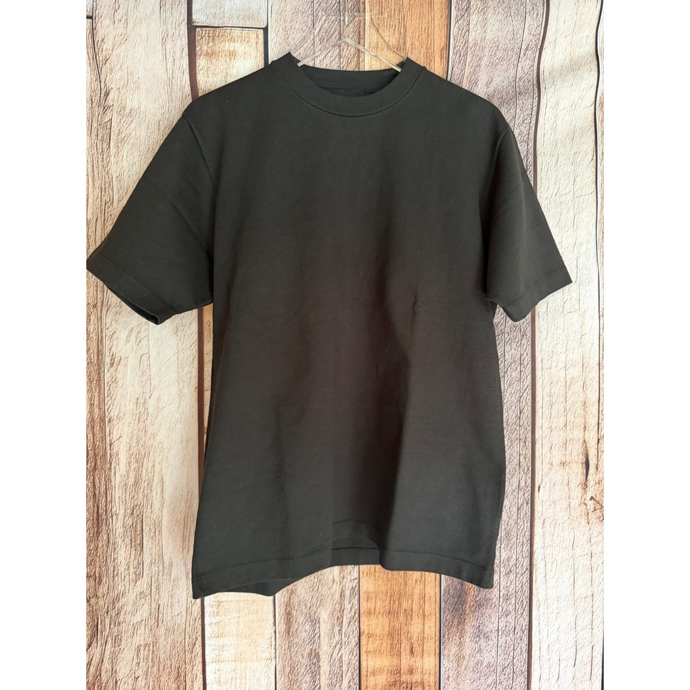 LW-C Lady White Co Crewneck T-Shirt Heavyweight Cotton Black Minimalist Medium